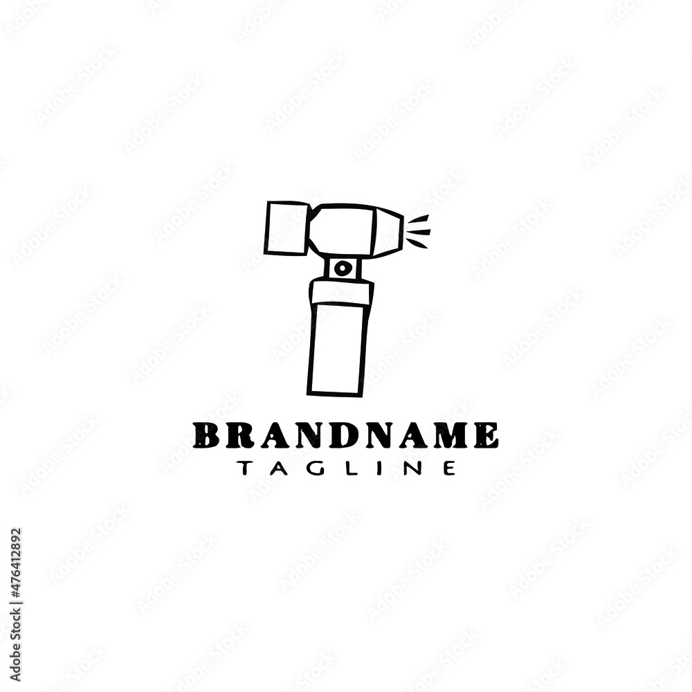 hair dryer electric logo cartoon black icon design vector hair dryer electric logo cartoon black icon design vector