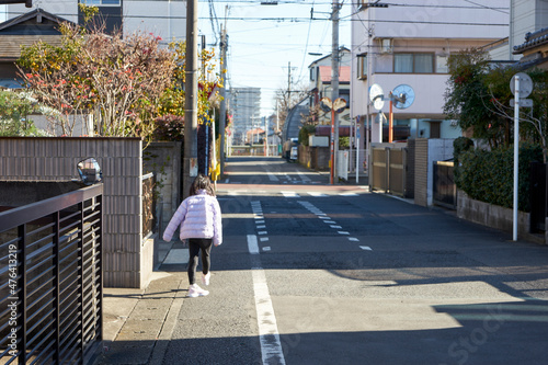 冬の郊外・住宅街・街角・スナップ・風景・日常