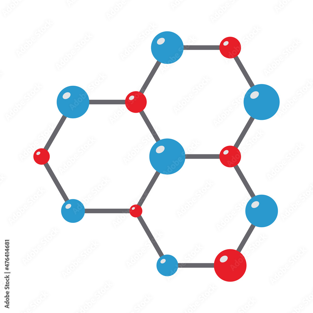 Icon Of Chemistry Hexa Connection Icon Of Chemistry Hexa Connection