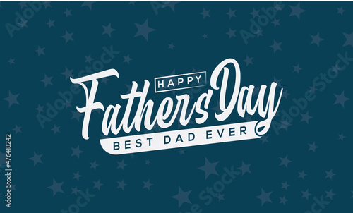 Valokuva Happy father's day best dad ever  t shirt design