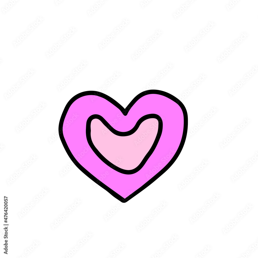Vector children's design for backgrounds and fabrics, postcards, stickers. Valentine's day