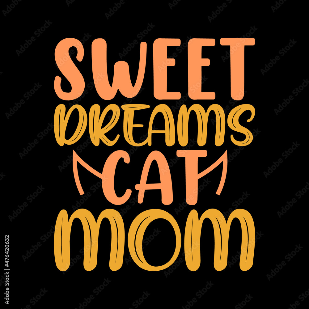 cat typography t-shirt design cat typography t-shirt design