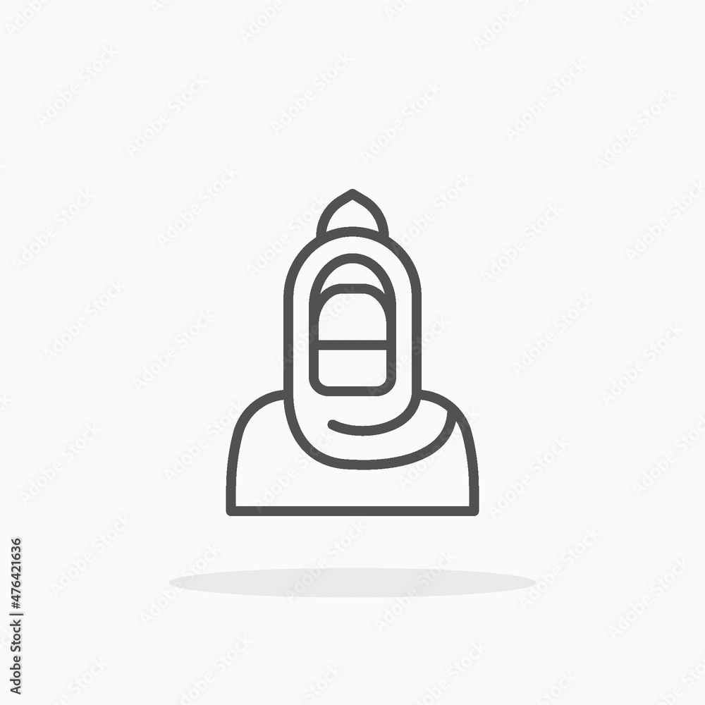 Bride muslim wedding icon. Editable Stroke and pixel perfect. Outline style. Vector illustration. Enjoy this icon for your project. Bride muslim wedding icon. Editable Stroke and pixel perfect. Outline style. Vector illustration. Enjoy this icon for your project.