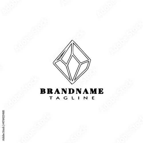 quartz logo icon design template black isolated vector illustration