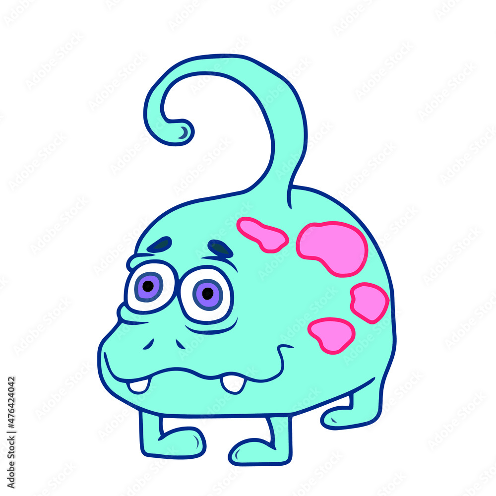 Vector children's design for backgrounds and fabrics, postcards.Funny Halloween monsters holiday Vector children's design for backgrounds and fabrics, postcards.Funny Halloween monsters holiday