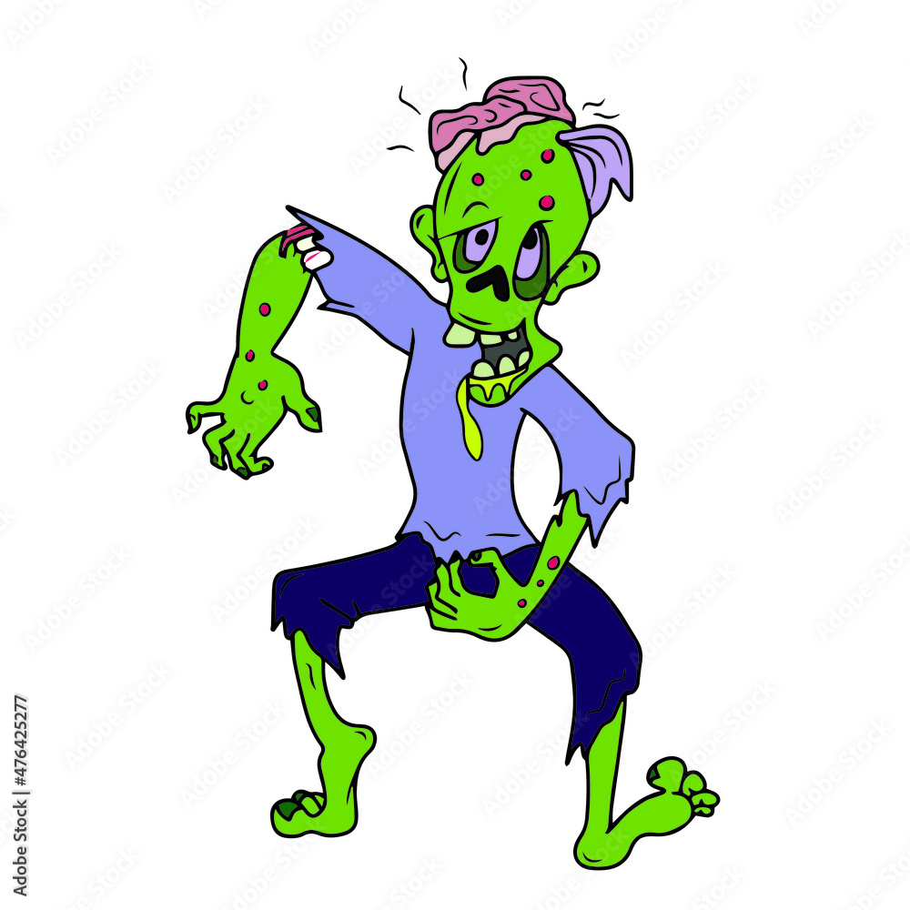 Vector children's design for backgrounds and fabrics, postcards, stickers.Zombies for Halloween
Vector children's design for backgrounds and fabrics, postcards, stickers.Zombies for Halloween