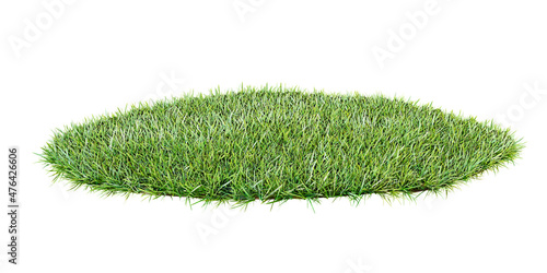 Grass arena with a patch of green grass for your mockups. Mixed Media