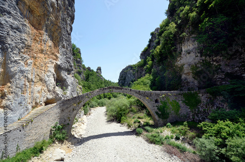 Greece, Historic Stone Bridge