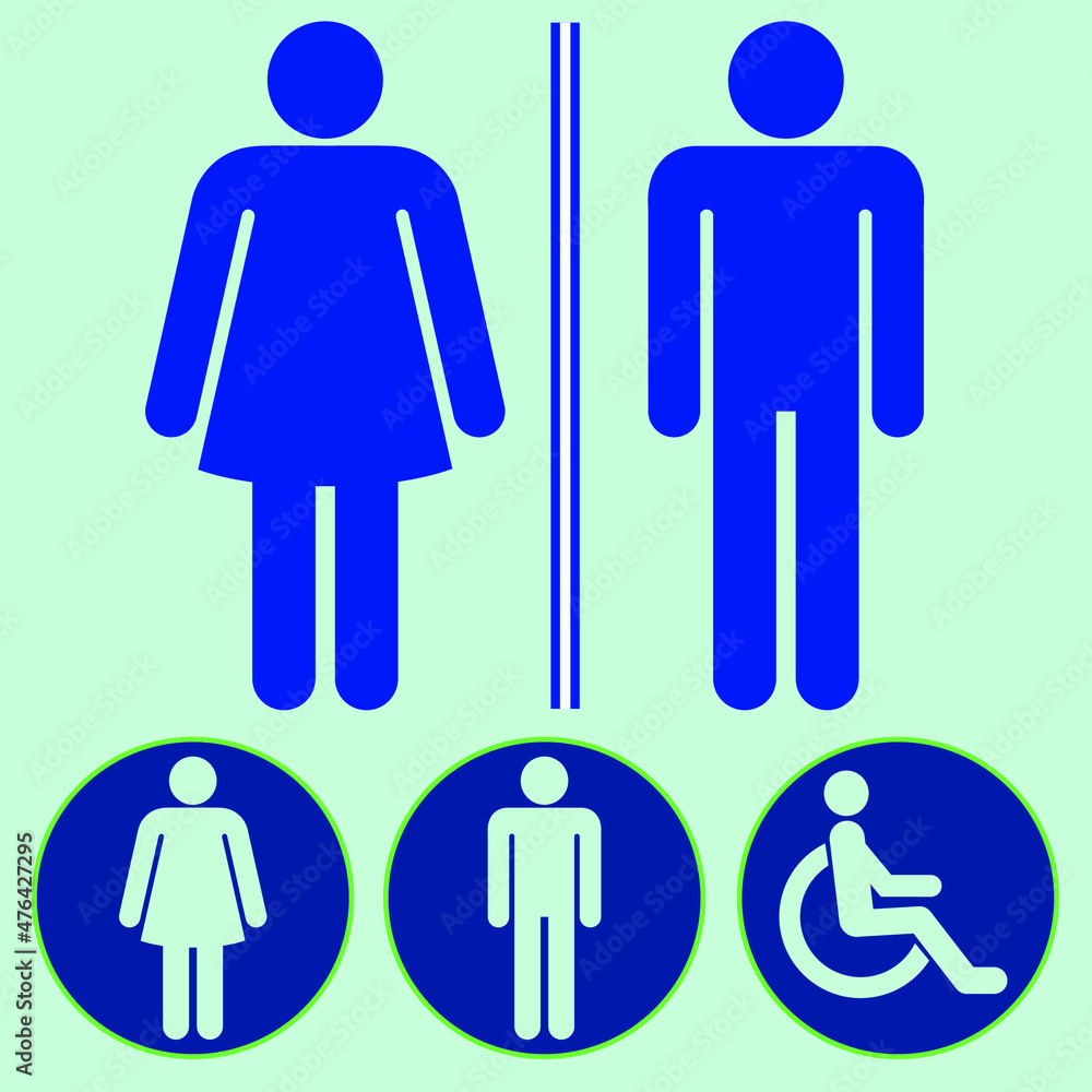sign icon male and female toilet. Vector illustration sign icon male and female toilet. Vector illustration