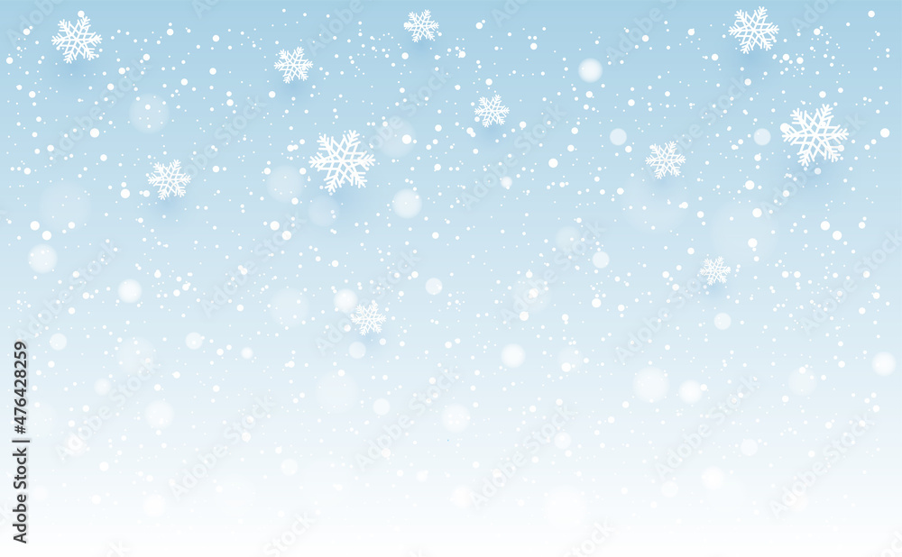 Snowflakes and Winter background, christmas posters, Winter landscape,vector design