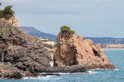 illa rotja beach in the town of begur on the spanish costa brava photo