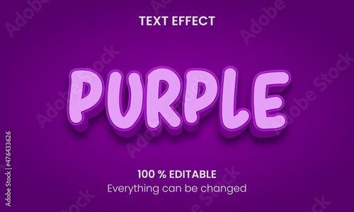 Purple text effect design