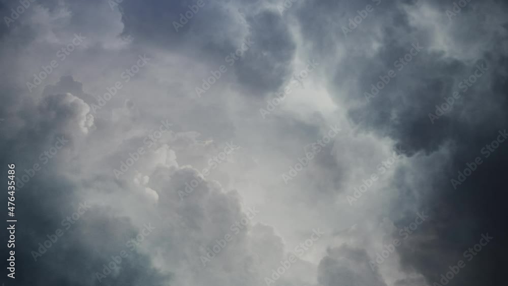 POV lightning flashes among moving clouds in the sky, thunderstorm POV lightning flashes among moving clouds in the sky, thunderstorm