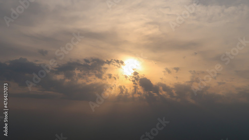 Fototapeta Naklejka Na Ścianę i Meble -  Sun shining bright through the clouds