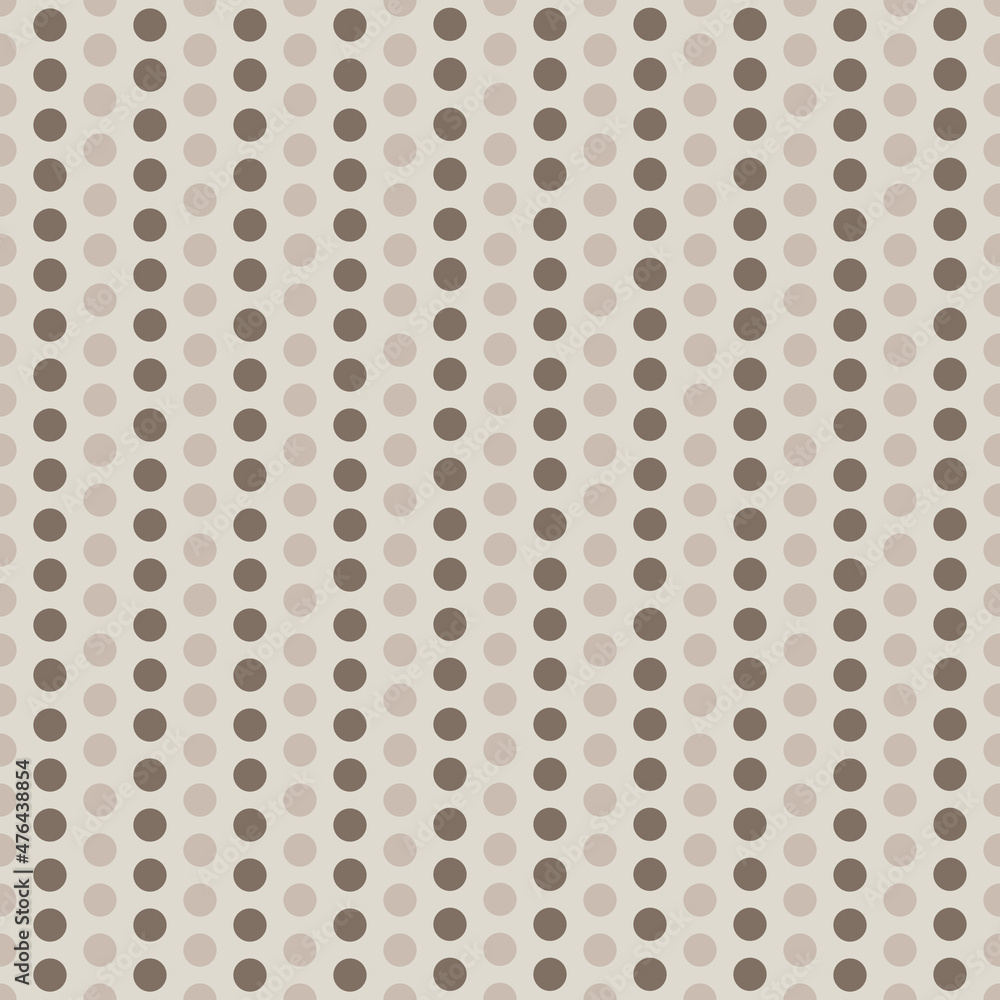 Illustrator vector of seamless polka dots in brown theme pattern Illustrator vector of seamless polka dots in brown theme pattern
