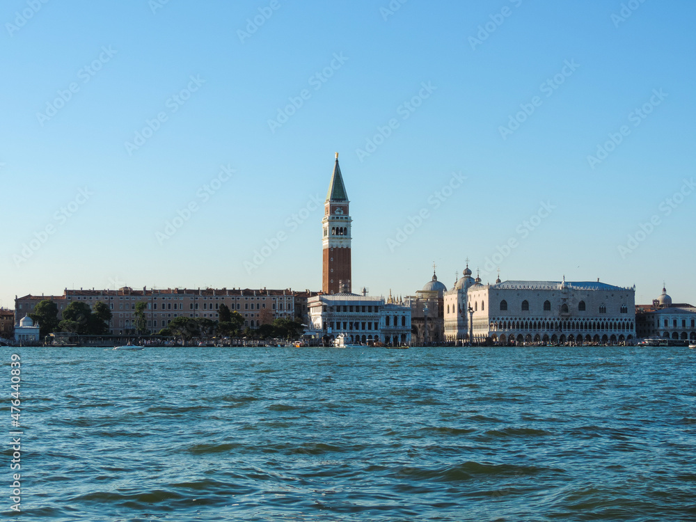 View of the Doge's Palace and San Marco's Bell Tower - Venice, Italy