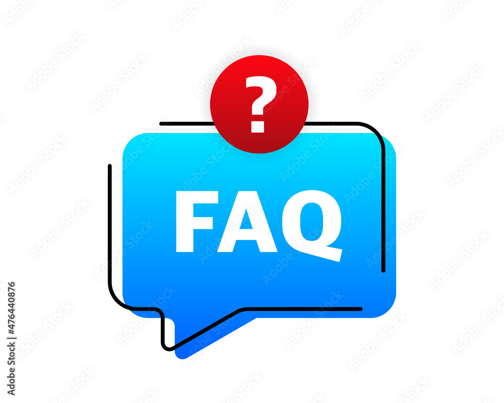 FAQ or frequently asked question banner. Vector illustration. FAQ or frequently asked question banner. Vector illustration.