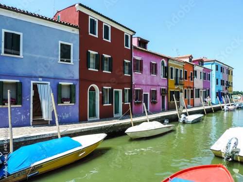 Burano, Italy, July 2017 - landscape of this beautiful and colorful city