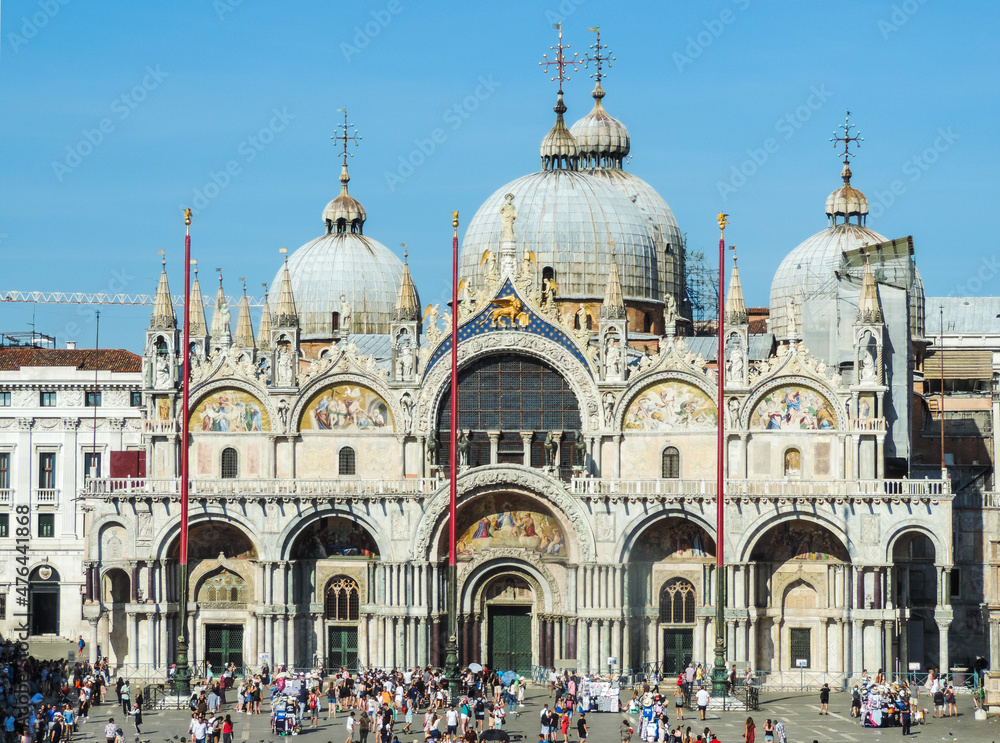 Venice, Italy, July 2017 - View of Basilica di San Marco from Museo Correr