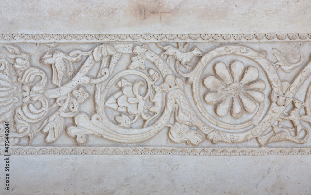 Roman marble floral backround texture