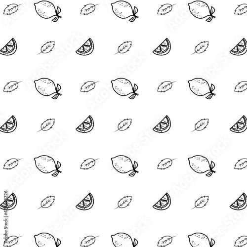 Background pattern seamless. lemon pattern © artplace4u