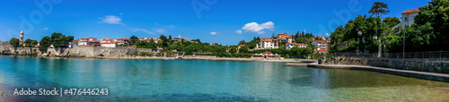 Fotografia, Obraz Sea view on Croatian city Krk