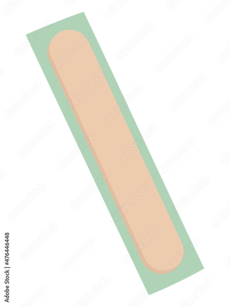 舌圧子のイラスト_新品 舌圧子のイラスト_新品