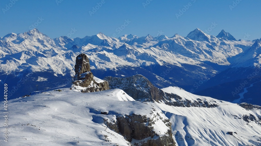 Stunning view from The Diablerets Glacier.