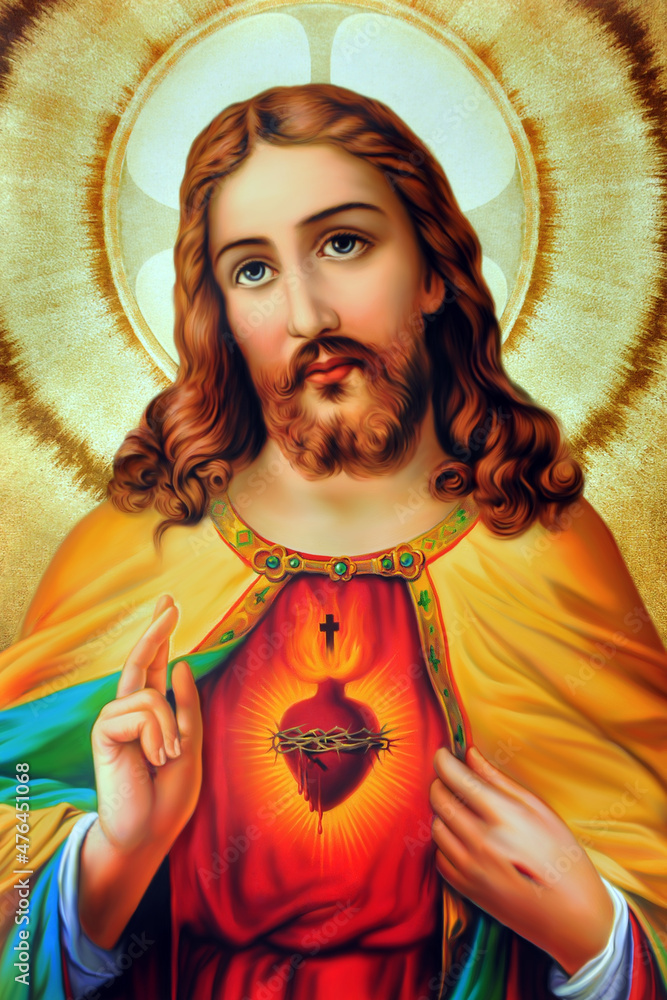 Jesus Christ God of Christian Stock-Illustration | Adobe Stock