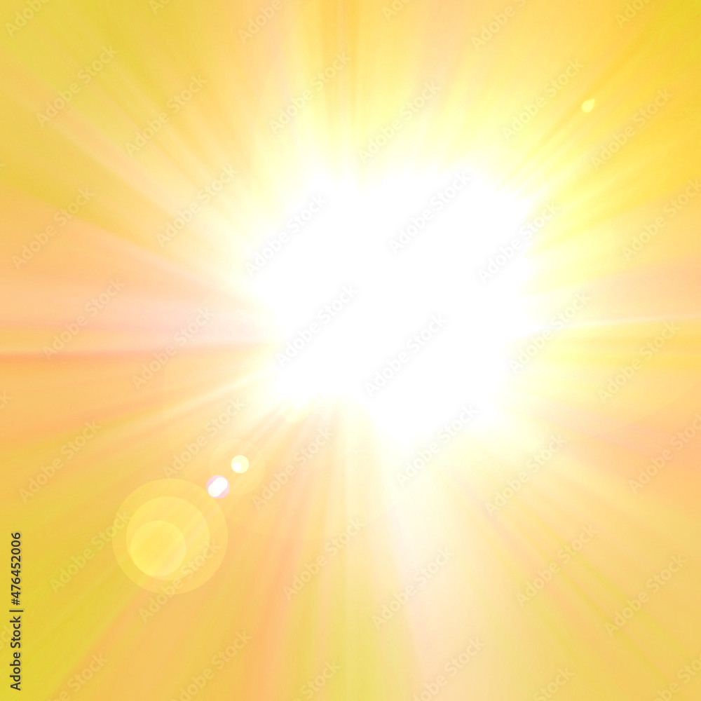 Obraz premium sun with lens flare