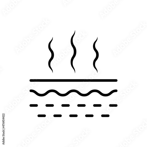 Smelly Skin Line Icon. Bad Skin Odor of Underarm, Feet, Armpit Linear Pictogram. Skin Stink Hygiene Trouble Outline Icon. Body Reek Concept. Stench Skin. Editable Stroke. Isolated Vector Illustration