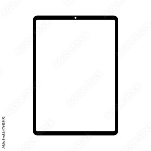 tablet pc frame vector illustration isolated on white background