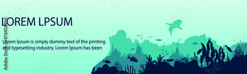 Water pollution from plastic waste. Ecological catastrophy.