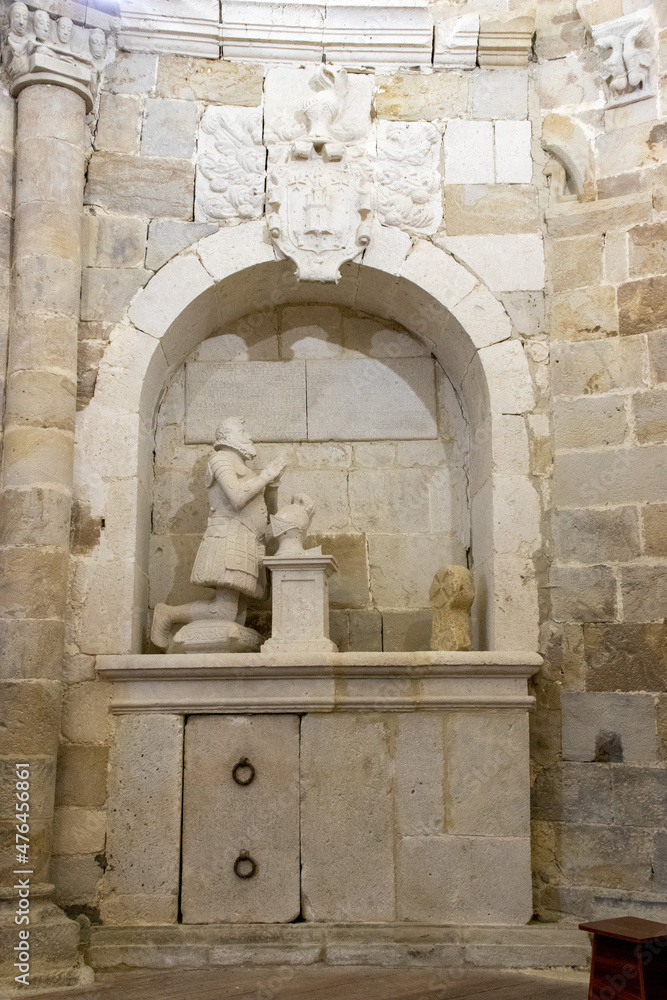 Praying statue of Fernando de Vivanco, native of Espinosa de los Monteros Praying statue of Fernando de Vivanco, native of Espinosa de los Monteros