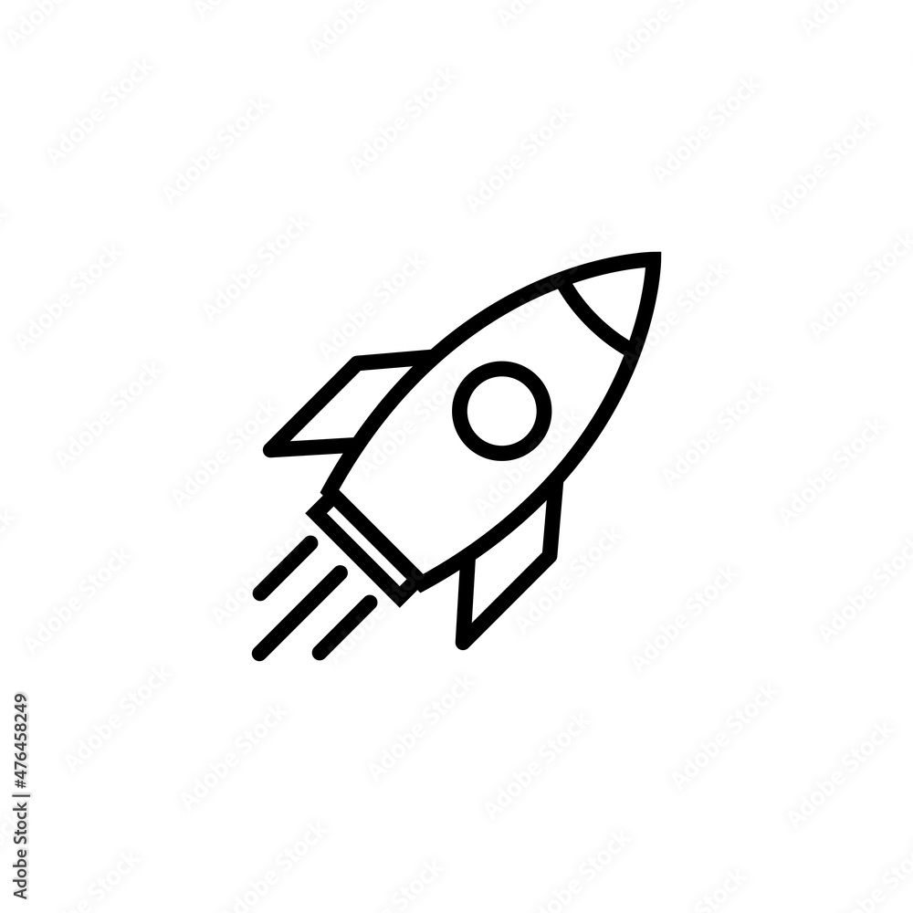 Rocket icon vector. Startup icon vector. Rocket icon vector. Startup icon vector.