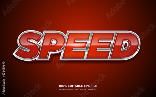 Speed editable text style effect	