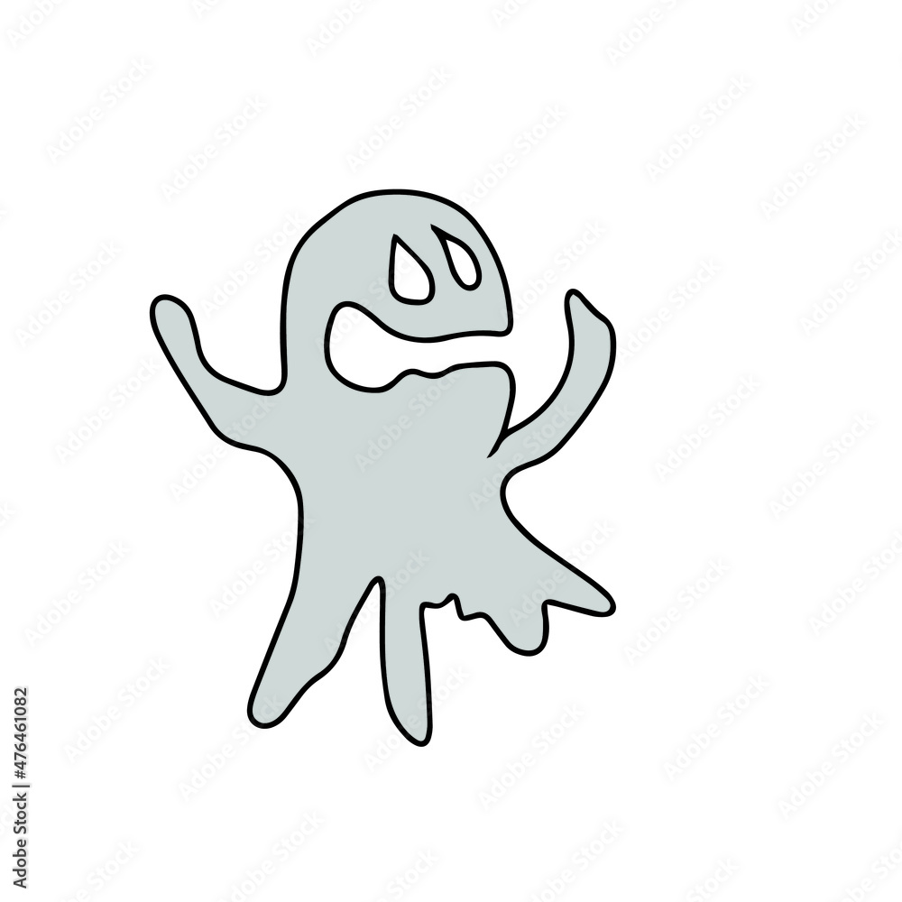 Vector children's design for backgrounds and fabrics, postcards.Funny Halloween party,pumpkin, ghost,skull,broom,bat,voodoo doll,Cauldron,witch hat Vector children's design for backgrounds and fabrics, postcards.Funny Halloween party,pumpkin, ghost,skull,broom,bat,voodoo doll,Cauldron,witch hat