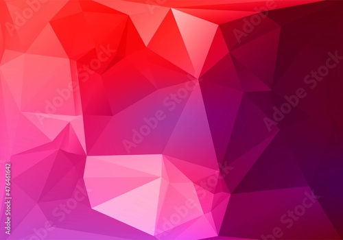 Abstract colorful low poly triangle shapes background