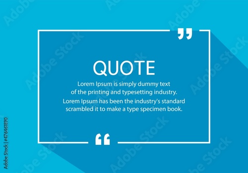 Modern quotes communication template design