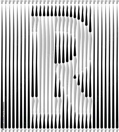 Lines Forming Letter Logo Design - Letter R