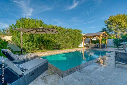 Luxury back yard pool 