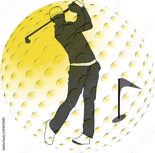 Man in the golfball