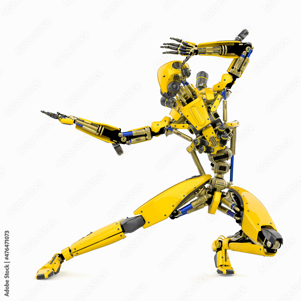 super robot in karate action super robot in karate action