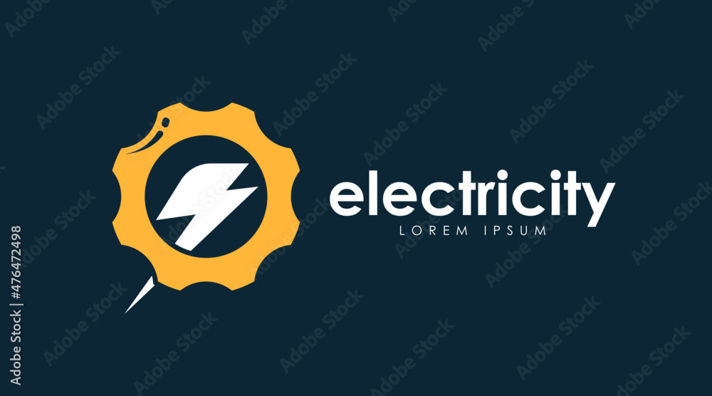 Electricity Logo Design Concept Vector. Electronic Logo Template Vector ...