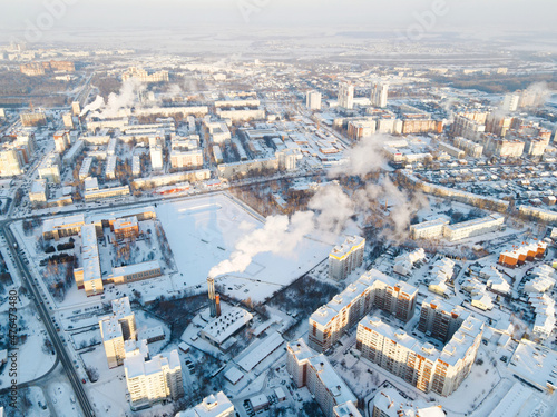 city aerial view