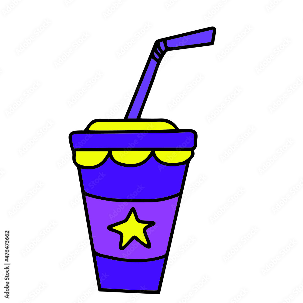 Vector children's design for backgrounds and fabrics, postcards. Ice cream ,cocktail Vector children's design for backgrounds and fabrics, postcards. Ice cream ,cocktail