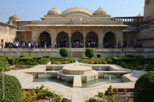 Sheesh mahal, the mirror palace at Amber Fort photo