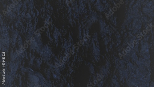 Obraz na plátně 3d render of abstract planet surface with high detailed relief
