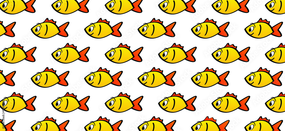 cartoon, comic fish bowl or aquarium. Goldfish in a bowl. Fishbones or fishbone sign. Swims underwater. Vector swimming in the sea pattern, background banner, ocean icon or pictogram. cartoon, comic fish bowl or aquarium. Goldfish in a bowl. Fishbones or fishbone sign. Swims underwater. Vector swimming in the sea pattern, background banner, ocean icon or pictogram.