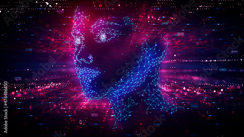 Tableau sur toile Artificial Intelligence Conscience - Existential Risk from Artificial General In